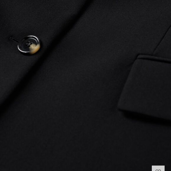 Mango Black Blazer w/ Open Back NWT Size M - Picture 12 of 14